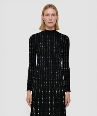 FOUNDATIONS】シルクストレッチ タートルネックニット