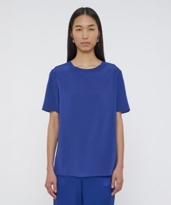 JOSEPH (Women) /ジョゼフ クレープ ド ソワ ブラウス(JF009386) ターコイズ トップス【三越伊勢丹/公式】