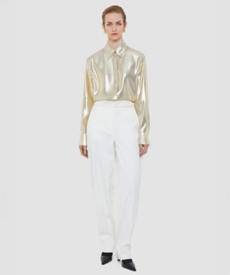 JOSEPH / ジョゼフ シルク100% プルオーバーブラウス ラメ ブラウス（JF009517） | JOSEPH (Women) /ジョゼフ