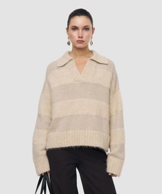 ＜JOSEPH (Women) ＞ブラッシュドストライプニット（ＪＦ００９５４２）