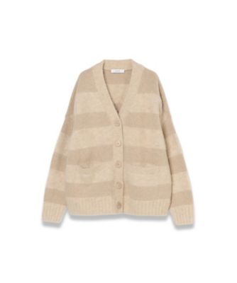 ＜JOSEPH (Women) ＞ブラッシュドストライプカーディガン（ＪＦ００９５４３）