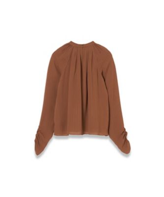 BABY いちごレースブラウス　茶色 ラダーレースブラウス GARCIA（JF009601） | JOSEPH