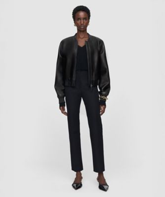 ＜JOSEPH L (Women／大きいサイズ) ＞【ＦＯＵＮＤＡＴＩＯＮＳ】ギャバジンストレッチ　スリムフィットトラウザーズ（ＪＦ００９６４６）