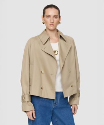 ＜JOSEPH (Women) ＞【送料無料】コットンブレンド　トレンチジャケット（ＪＦ００９６８９）