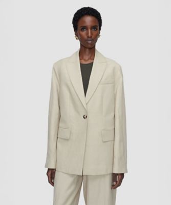 ＜JOSEPH L (Women／大きいサイズ) ＞ライトリネンブレンド　ジャケット（ＪＦ００９７４３）