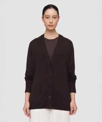【美品】ビアズリー シルク ウール ヒラヒラカーディガン 2way ブラック F シルクヒラヒラハオリ （カーディガン・ボレロ）｜BEARDSLEY