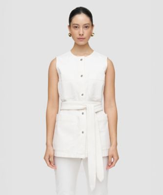 TWILL RUFFLED JACKET | BORDERS at BALCONY (Women