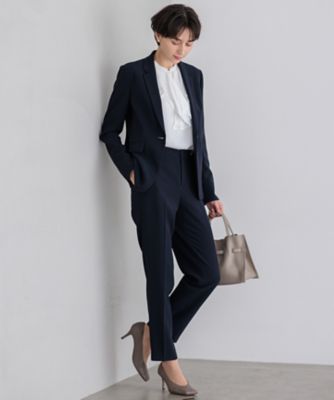 セットアップ対応／洗える】トリアセダブルジョーゼット テーラード