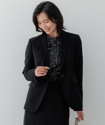 23区 L (Women/大きいサイズ)/ニジュウサンク エル 【セットアップ対応／洗える】トリアセダブルジョーゼット　テーラード　ジャケット（ＪＫ２６ＳＳ０００２）