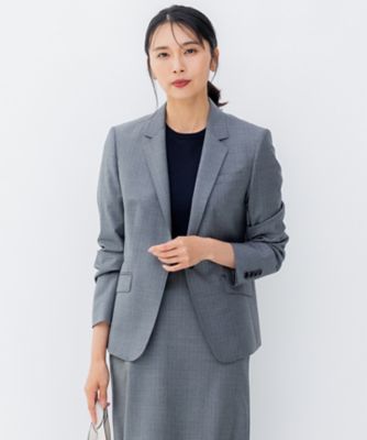 ＜23区 L (Women/大きいサイズ)＞【セットアップ対応】ファインネスウール　ジャケット（ＪＫ２６ＳＳ０００４）