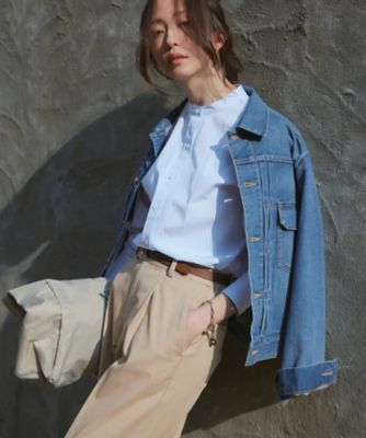 ＜23区 L (Women/大きいサイズ)＞【洗える】２３区ＤＥＮＩＭ　ストレッチ　ジャケット（ＪＫ２６ＳＳ０２１９）