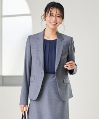 ＜23区 S (Women/小さいサイズ)＞【新色追加／セットアップ対応】ラフィーネウール　一つ釦　ジャケット（ＪＫ２７ＣＳ０００４）
