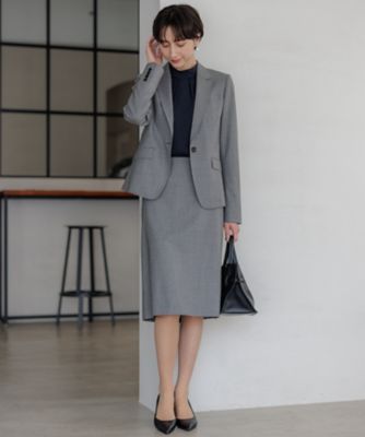 セットアップ対応】ラフィーネウール 一つボタン ジャケット