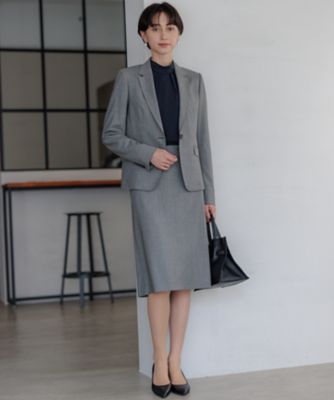 セットアップ対応】ラフィーネウール 一つボタン ジャケット