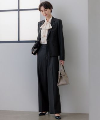 セットアップ対応】ラフィーネウール 一つボタン ジャケット