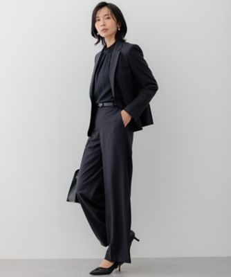 極美品　23区　24ss ラフィーネウール セットアップ　黒　38 セットアップ対応】ラフィーネウール 一つボタン ジャケット