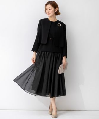 APPLAUDIR】クリアジョーゼット コンパクトタックジャケット