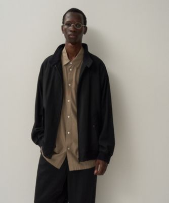 ＜ATON (Women/Men)＞ＨＩＧＨ　ＴＷＩＳＴ　ＮＹＬＯＮ　｜　ハリントンジャケット　－　ＵＮＩＳＥＸ（ＪＫＡＧＧＭ０１１０）