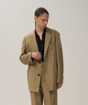 ＜ATON (Women/Men)＞ＯＲＧＡＮＩＣ　ＣＯＴＴＯＮ　ＴＷＩＬＬ　｜　テーラードジャケット（ＪＫＡＧＧＭ０１２０）