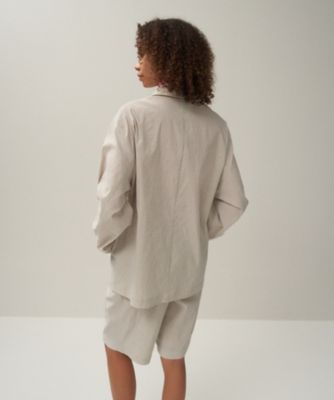 STRETCH NYLON LINEN ｜ ジップアップジャケット