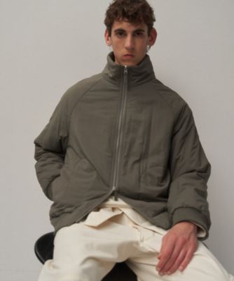 【送料無料】ATON (Women/Men)/エイトン MAT AIRY NYLON ウールパテッドスタンドジャケット - UNISEX(JKAGGW0903) カーキ コート・ジャケット【三越伊勢丹/公式】