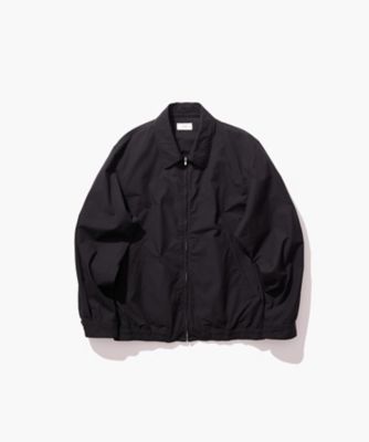 ATONエイトンナイロンツイルハリントンジャケット黒01 NYLON TWILL | OVERSIZED HARRINGTON JACKET – ATON | エイトン