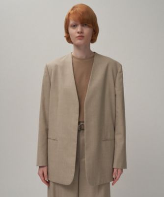 WOOL SILK TWILL ｜ カラーレスジャケット