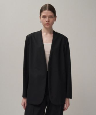 ブラック系 ATON (Women/Men)のノーカラージャケット | レディース