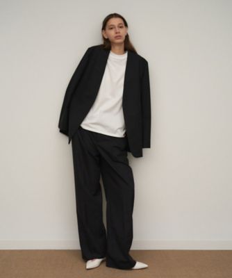 極美品　ルイヴィトン　ノーカラージャケット　モヘア　シルク　ブラック　Lサイズ ダンボールノーカラージャケット/le.coeur blanc(ルクールブラン