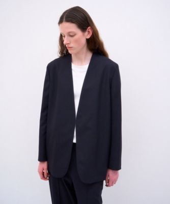 26FW】WOOL TROPICAL ｜ ノーカラージャケット