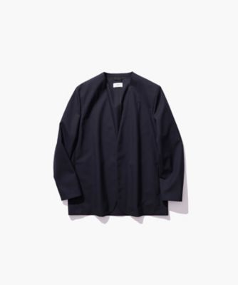ASEEDONCLOUD コットンノーカラーJK 26FW】WOOL TROPICAL ｜ ノーカラージャケット