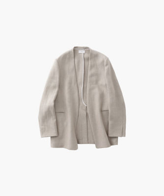 ＬＩＮＥＮ ＯＸＦＯＲＤ ｜ ノーカラージャケット