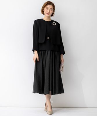 APPLAUDIR】クリアジョーゼット コンパクトタックジャケット