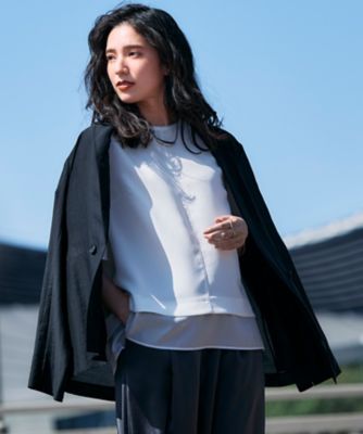 ＜ICB L (Women/大きいサイズ)＞【接触冷感・速乾・洗える】　再生繊維（セルロース）シアー　ジャケット（ＪＫＣＭＧＭ０４０８）