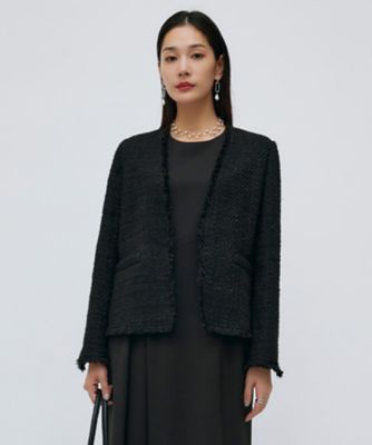 CLASSY．1月号掲載】ルレックスツイード ノーカラージャケット