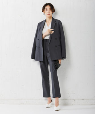 2022セール 大きいサイズ ICB ダブルブレストジャケット LooseWeave