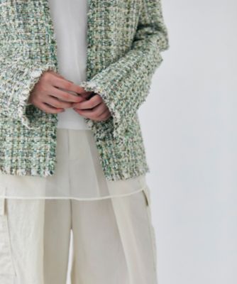 【Ｏｇｇｉ　４月号掲載】ＴＥＡＳＥＬ　／　オーバーサイズツイードジャケット（ＪＫＣＷＣＷ０６０１）