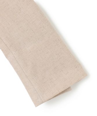 【値下げ】BEIGE,CAROLE / リネンライクノーカラーハーフ丈ジャケット 洗える】CAROLE ／ リネンライクノーカラーハーフ丈