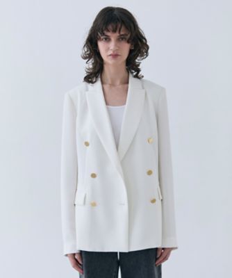 BEIGE， (Women)/ベイジ 【洗える・大人百花 春号掲載】JASMINE / ゴールドボタンダブルジャケット(JKCWGS0103)
