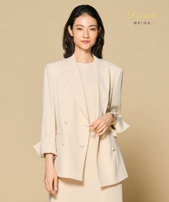 BEIGE， (Women)/ベイジ CINDY/ダブルブレストジャケット(JKCWGS0712) 022_ライトオレンジ コート・ジャケット【三越伊勢丹/公式】