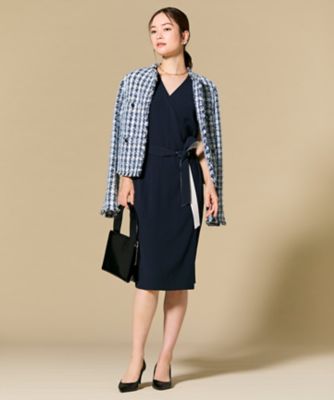 BERYL ／ ファンシーツイードノーカラージャケット