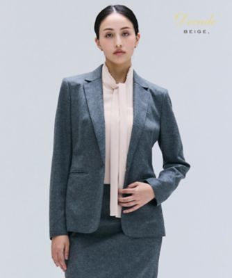 極美品 JOURNAL STANDARD ジャケット M リネンウール セットアップ対応】CORBY ／ ウールテーラードジャケット