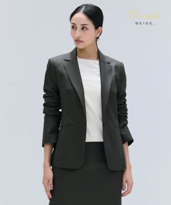 BEIGE， (Women)/ベイジ CORBY/ウールテーラードジャケット(JKCWGW0731) 054_カーキ コート・ジャケット【三越伊勢丹/公式】