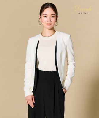 ＜BEIGE， (Women)＞【セットアップ対応】ＣＩＮＤＹ　／　ダブルカラージャケット（ＪＫＣＷＬＳ０７１８）