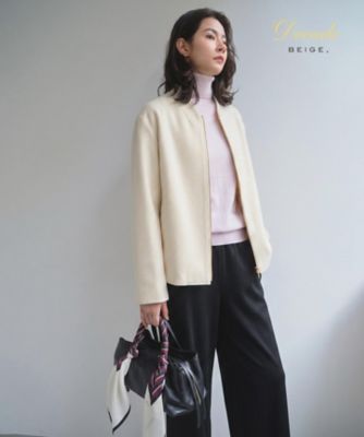 BEIGE， (Women)のノーカラージャケット | レディース | 三越伊勢丹