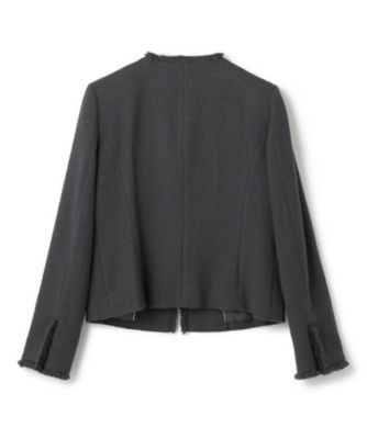 ♡美品♡ ベイジ　CAMBONツイードジャケット　チャコールグレー　雑誌掲載 ♡美品♡ ベイジCAMBONツイードジャケットチャコールグレー雑誌掲載