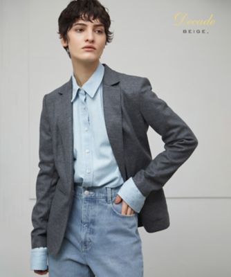 BEIGE, ベイジ 2023年SSのショート丈のダブルジャケット BEIGE, ベイジ 2023年SSのショート丈のダブルジャケット