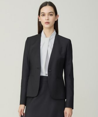 ＜ICB (Women)＞【新色追加・セットアップ対応】Ｂａｈａｒｉｙｅ　ノーカラージャケット（ＪＫＣＹＧＡ０００２）