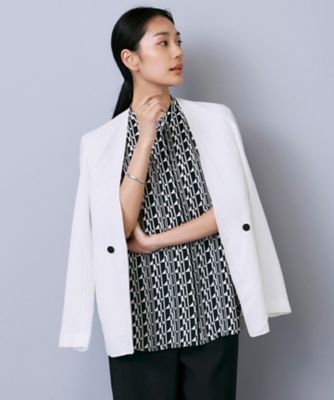 ＜ICB (Women)＞【一部カラーのみ接触冷感・洗える】ＵｎｌｅａｓｈＬｉｔｅ　ノーカラージャケット（ＪＫＣＹＧＭ０５０１）