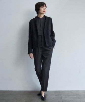 CLASSY．1月号掲載】ルレックスツイード ノーカラージャケット